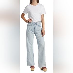 Size 27 - Veronica Beard Taylor High-Rise Relaxed Wide-Leg Jeans